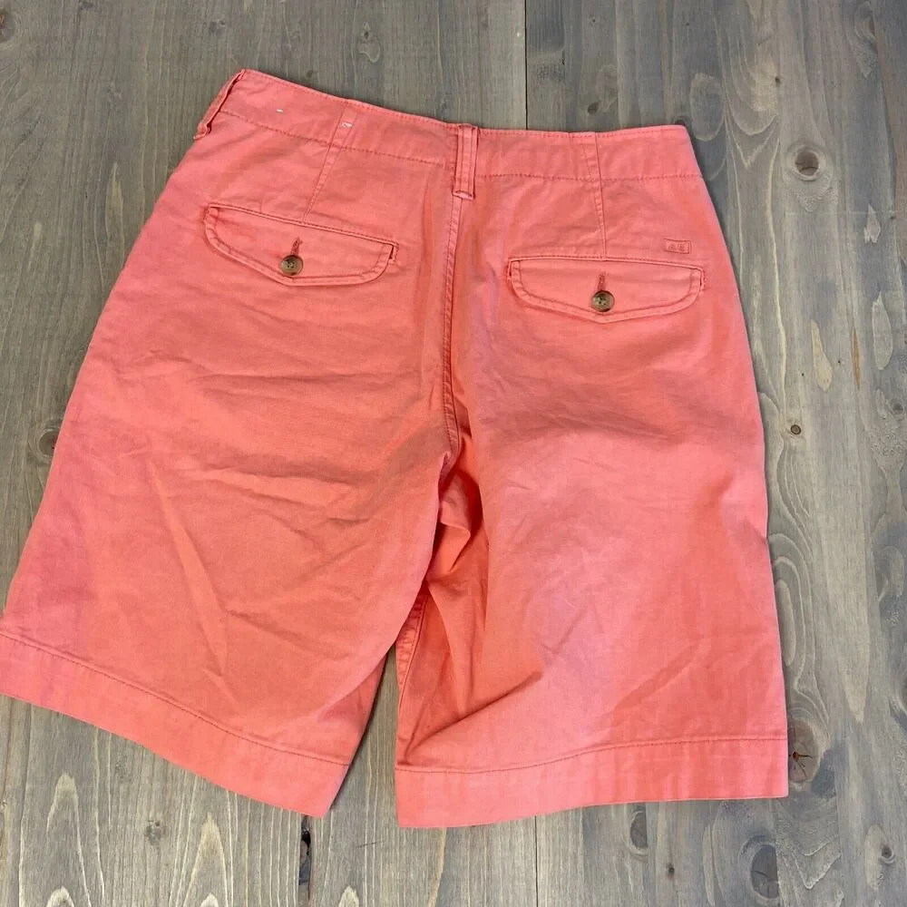 American Eagle Shorts Mens 26 NEXT Level Coral Orange Flex Chino 9